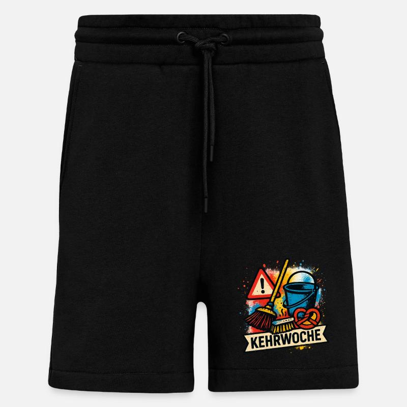 Kehrwoche Typisch Schwäbisch - Shorts - made by SPREAD - SOLID BLACK