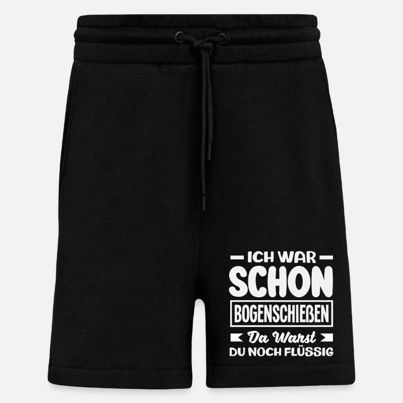 Bogenschießen Bogenschütze Geschenk - Shorts - made by SPREAD - SOLID BLACK