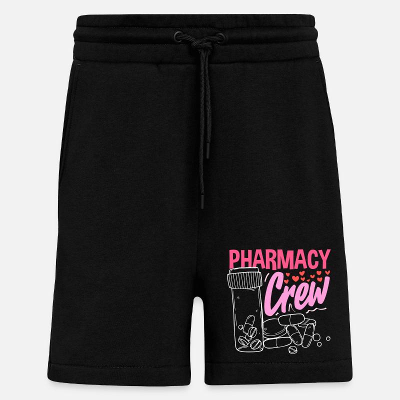Pharmacist Pharmaceutical Technical - Shorts - made by SPREAD - SOLID BLACK