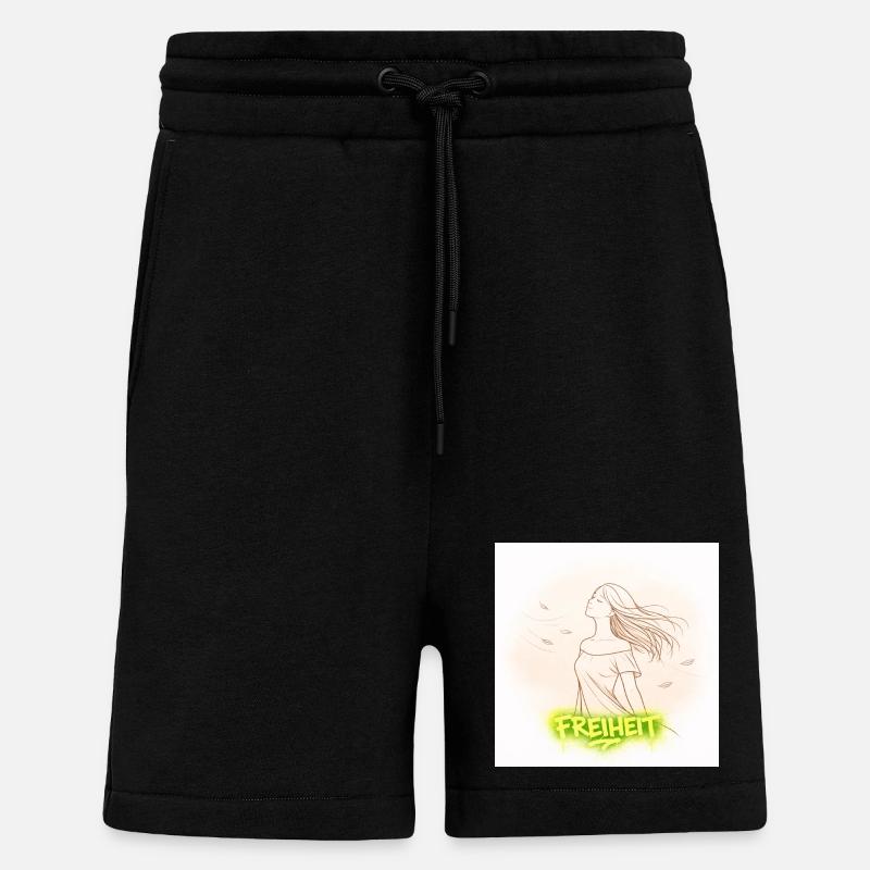 Freiheit im Wind - Shorts - made by SPREAD - SOLID BLACK