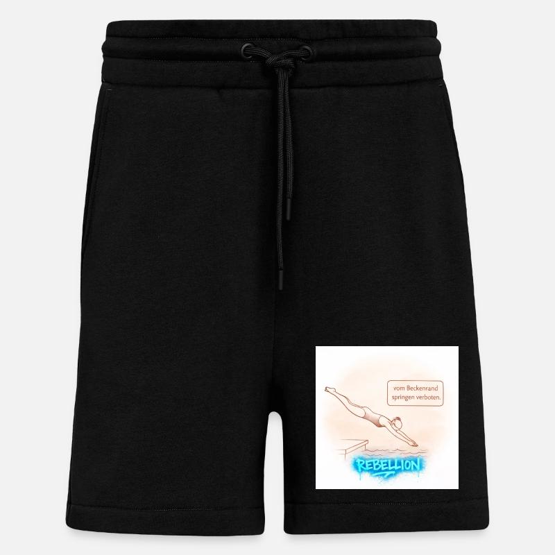 Beckenrand Rebellion  - Shorts - made by SPREAD - SOLID BLACK