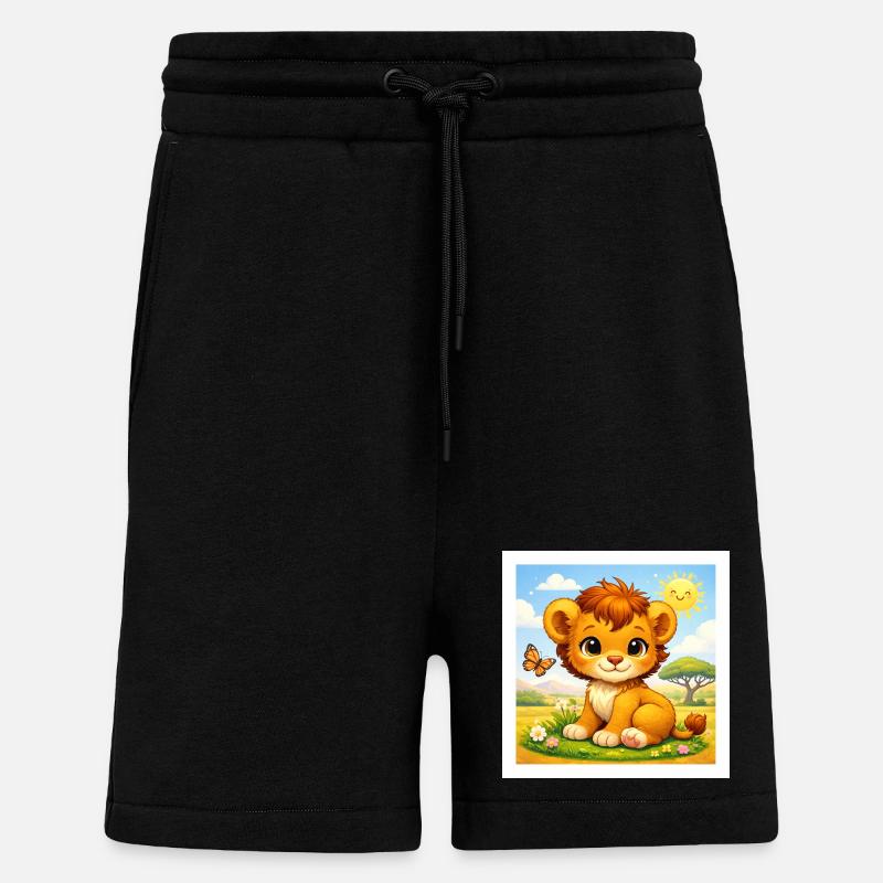Sunny der kleine Löwe - Shorts - made by SPREAD - SOLID BLACK