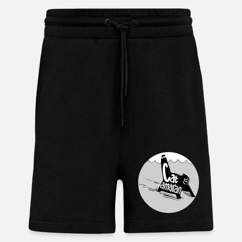 Typ-o-Cat #16 CATamaran - Shorts - made by SPREAD - SOLID BLACK