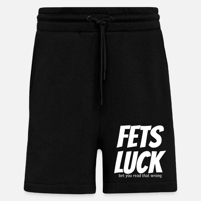 Mème de la chance de Fets - Short bio décontracté fabriqué en UE - SOLID BLACK