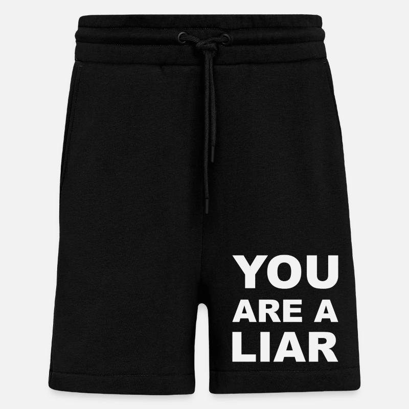 liar Lugner white - Shorts - made by SPREAD - SOLID BLACK
