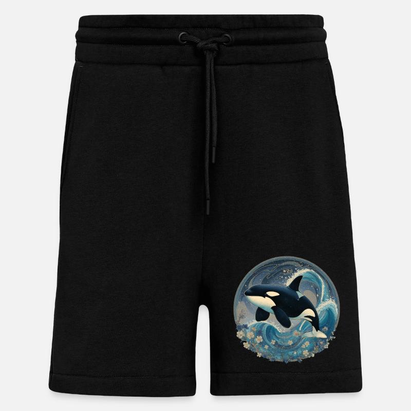 Orque - Short bio décontracté fabriqué en UE - SOLID BLACK