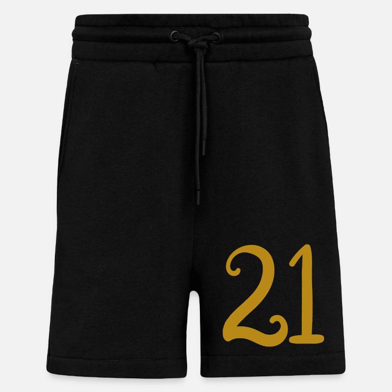 21 - Short bio décontracté fabriqué en UE - SOLID BLACK
