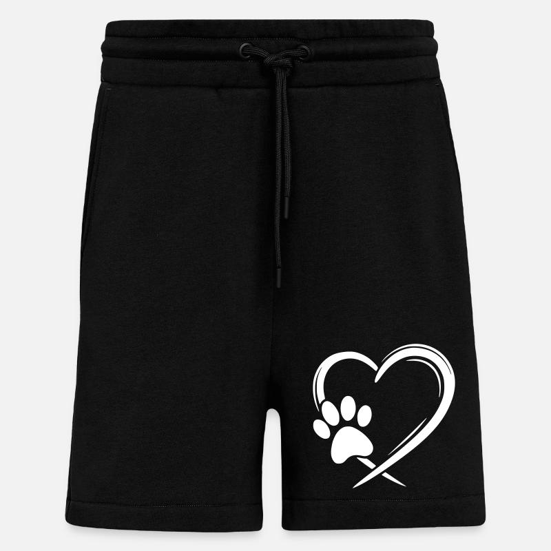 Pfote Herz - Shorts - made by SPREAD - SOLID BLACK