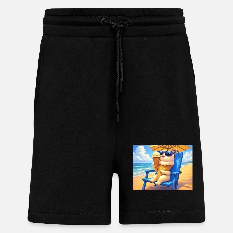 Strand Bunny Eiscreme Sonnenbrille - Shorts - made by SPREAD - SOLID BLACK