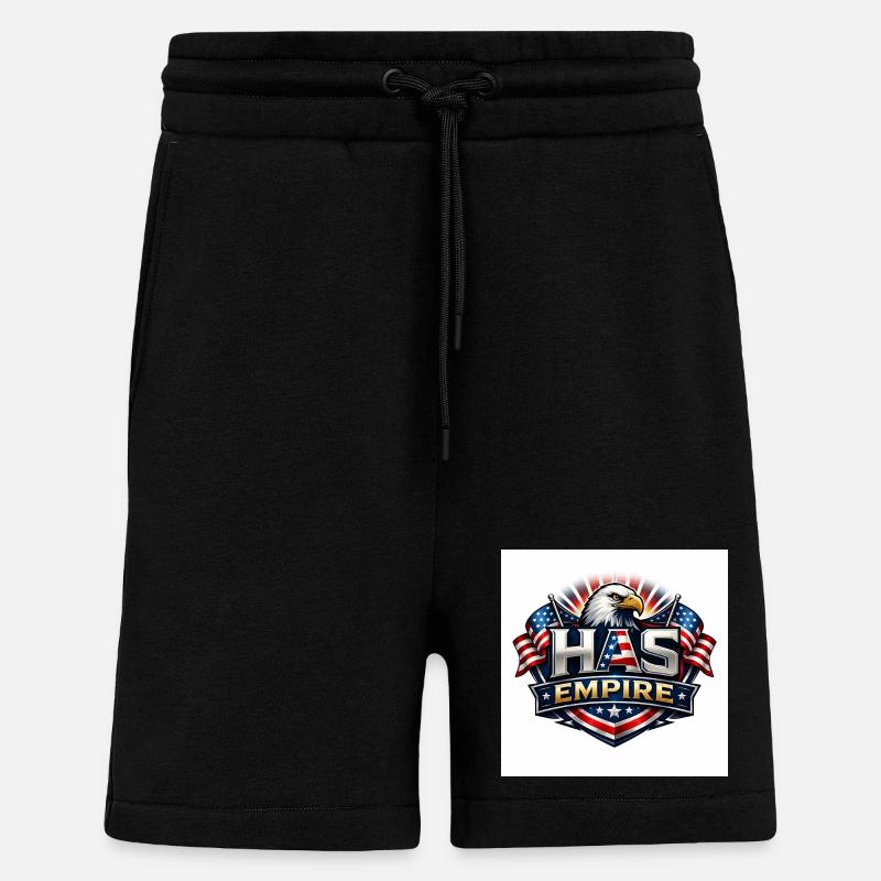 HAS Empire  - Short bio décontracté fabriqué en UE - SOLID BLACK