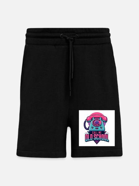 Call Me Old School - Shorts - made by SPREAD - SOLID BLACK
