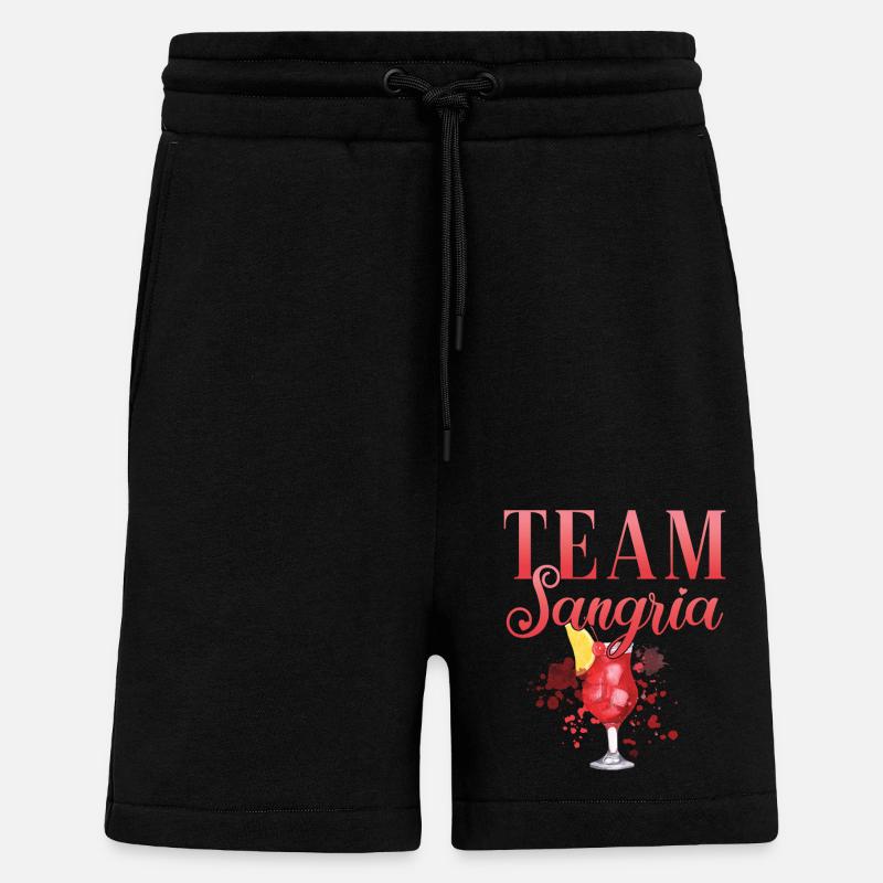 Cocktail Barkeeper Team Sangria - Shorts - made by SPREAD - SOLID BLACK