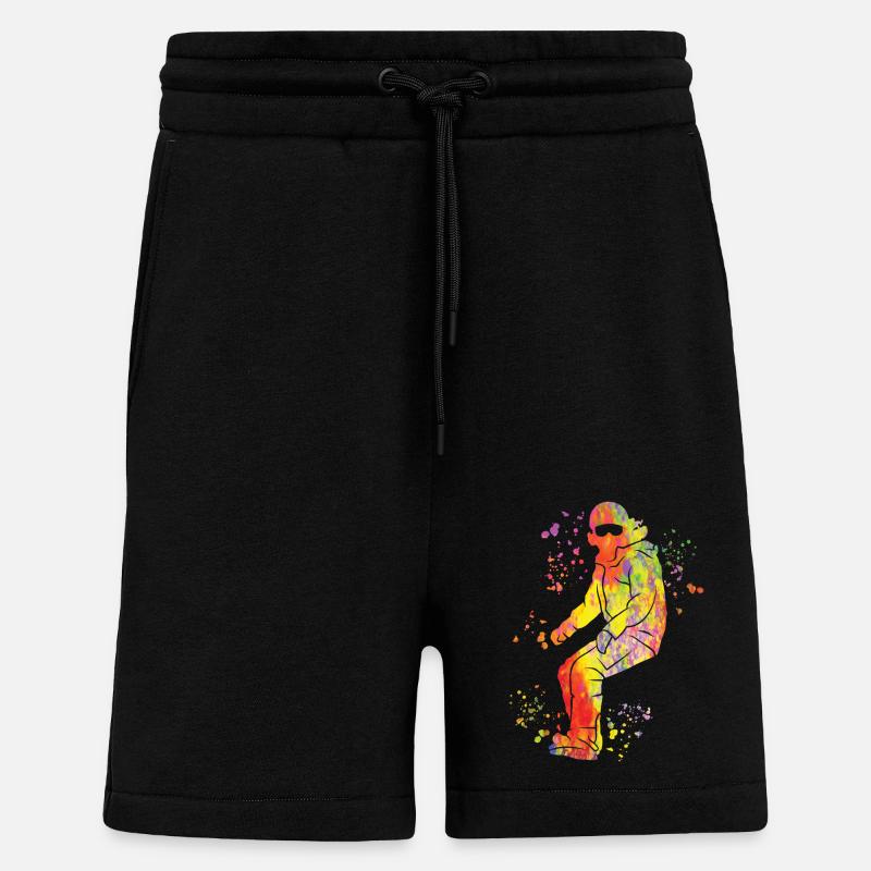 Snowboarder Snowboarding Snowboard - Shorts - made by SPREAD - SOLID BLACK