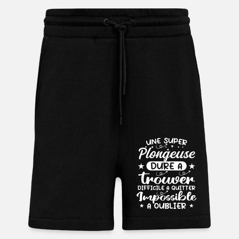 A Super Diver - Diver Gift - Shorts - made by SPREAD - SOLID BLACK