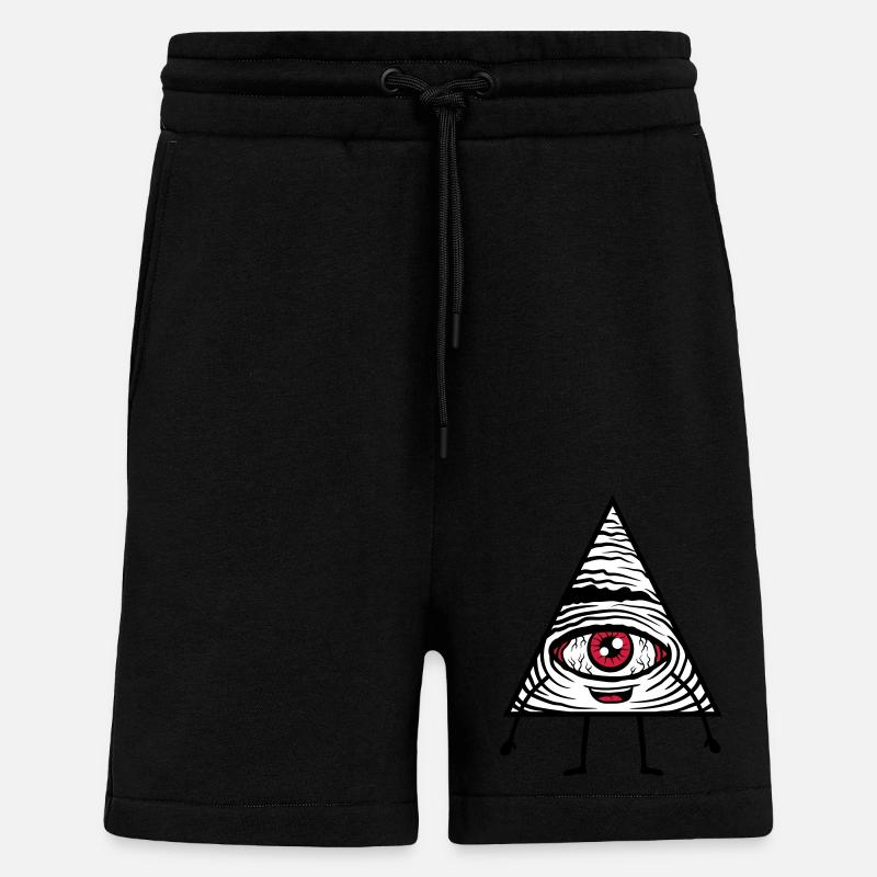 Comic Figur Auge - Shorts - made by SPREAD - SOLID BLACK