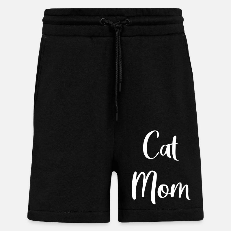 Chat Maman - Short bio décontracté fabriqué en UE - SOLID BLACK