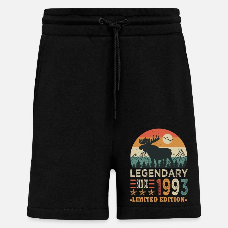1993 legendary anniversary 30 years - Shorts - made by SPREAD - SOLID BLACK