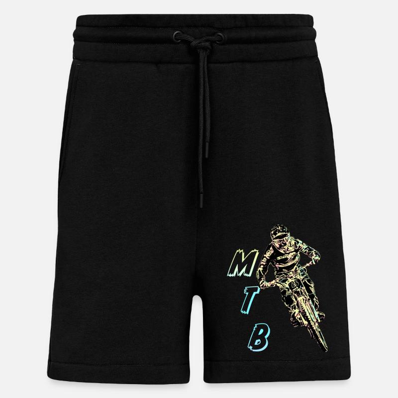 vtt descente - Short bio décontracté fabriqué en UE - SOLID BLACK