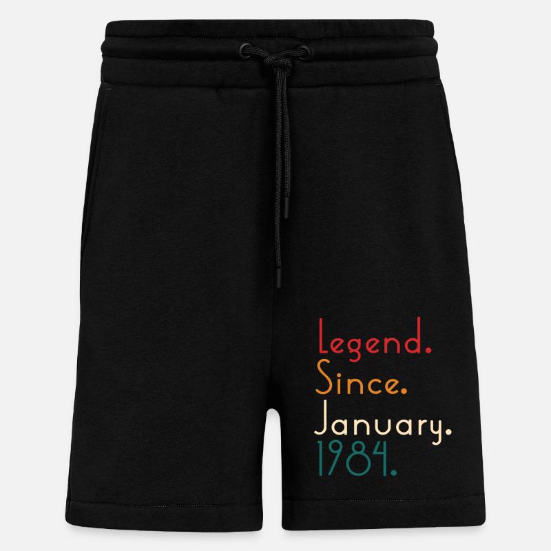 Legend Since January 1984 - Shorts - made by SPREAD - SOLID BLACK