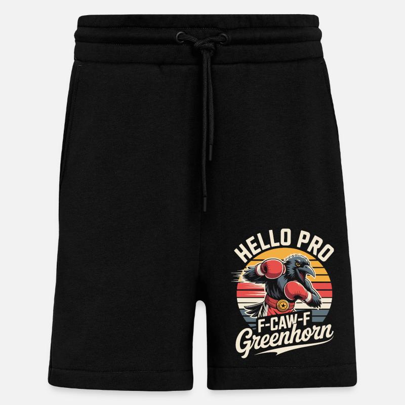 Boxer Corbeau - Short bio décontracté fabriqué en UE - SOLID BLACK