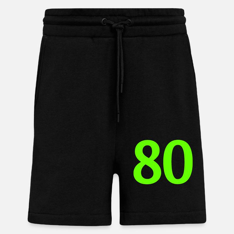 Numéro 80 - Short bio décontracté fabriqué en UE - SOLID BLACK