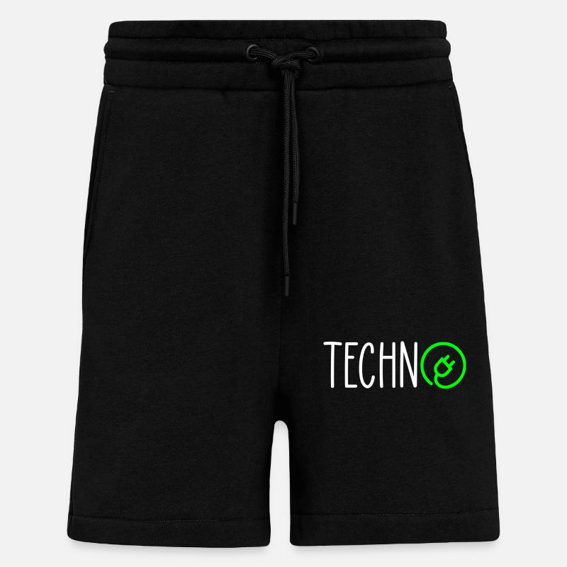 Techno-Ladung - Shorts - made by SPREAD - SOLID BLACK