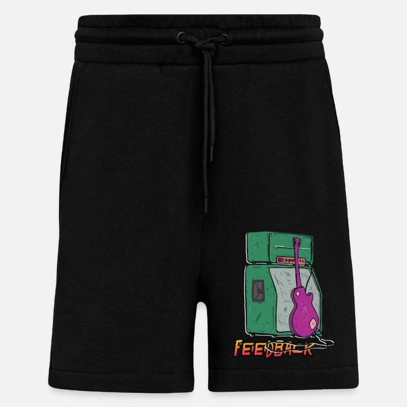 Sound-Feedback-Grafik - Shorts - made by SPREAD - SOLID BLACK