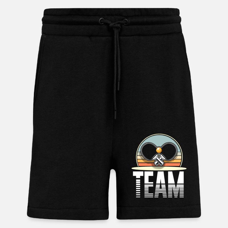 Tischtennis Team - Shorts - made by SPREAD - SOLID BLACK