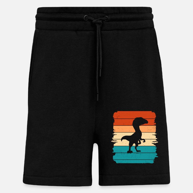 Dino - Short bio décontracté fabriqué en UE - SOLID BLACK