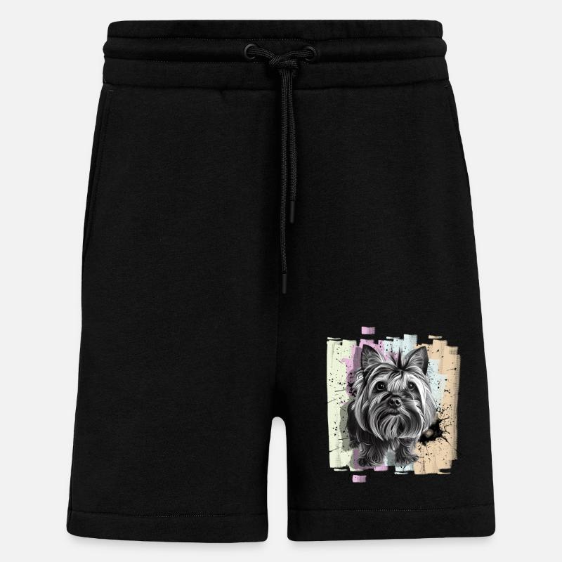 Yorkshire Terrier - Shorts - made by SPREAD - SOLID BLACK