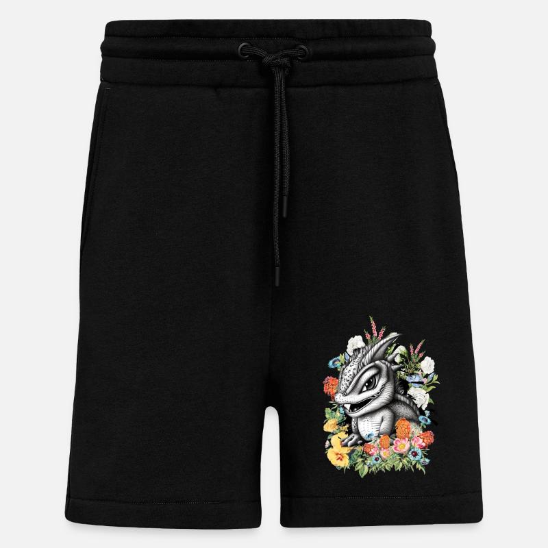 Dragon - Short bio décontracté fabriqué en UE - SOLID BLACK