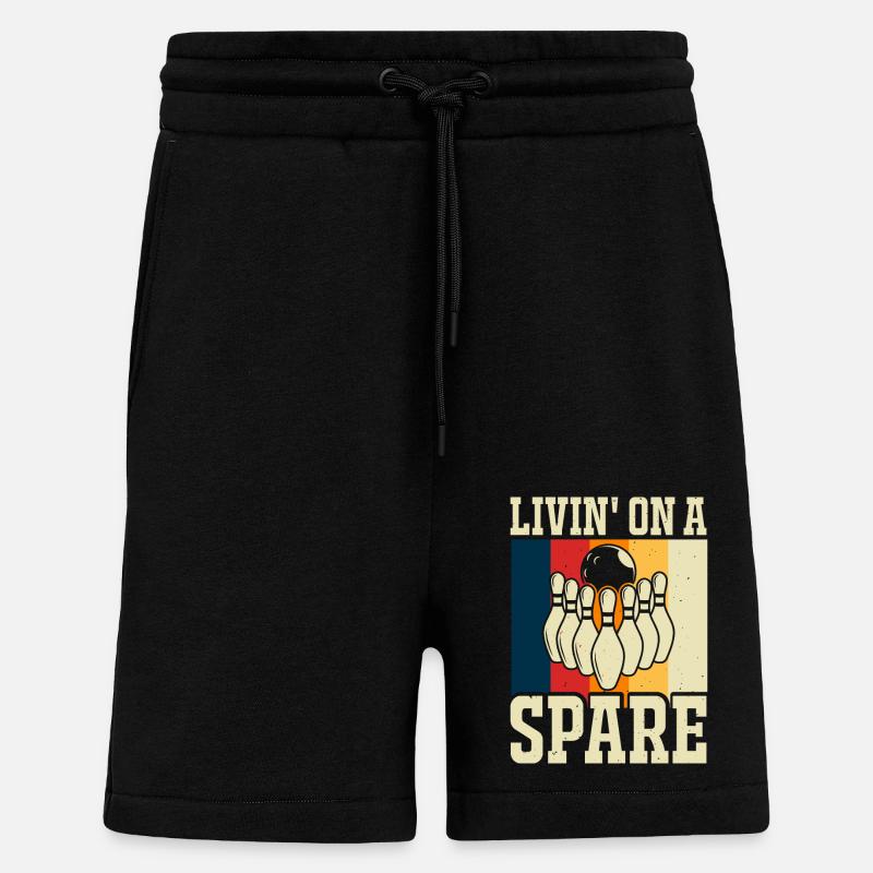 Bowling - Shorts - made by SPREAD - SOLID BLACK