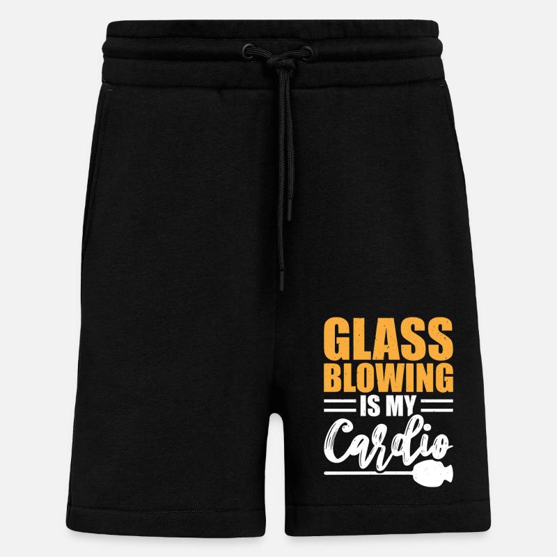 Souffleur - Short bio décontracté fabriqué en UE - SOLID BLACK