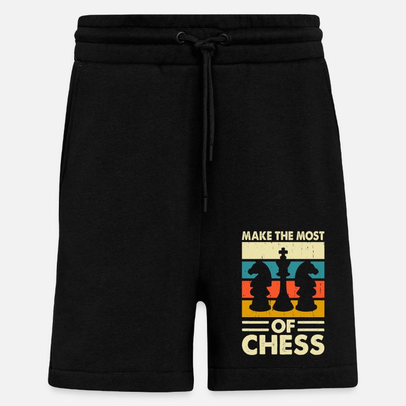 Schach - Shorts - made by SPREAD - SOLID BLACK