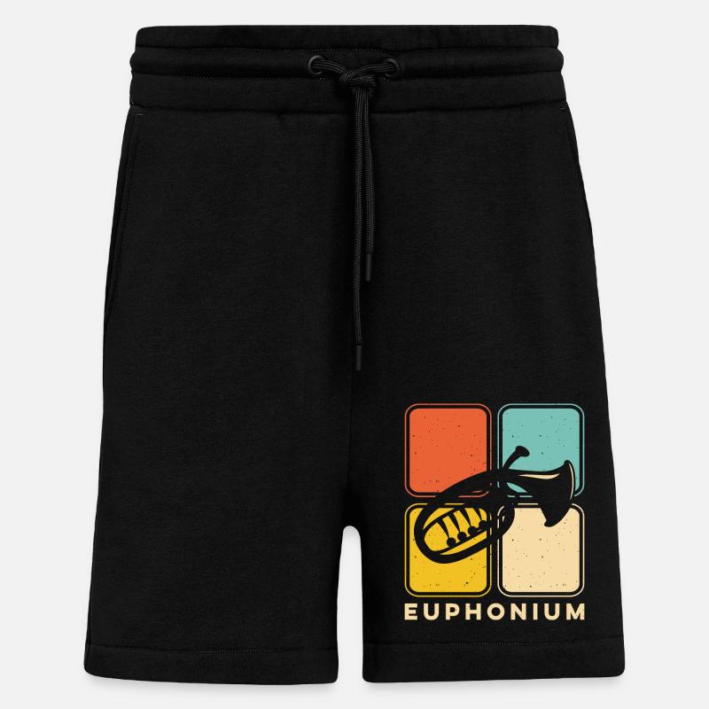 Baritone Baritone - Shorts - made by SPREAD - SOLID BLACK