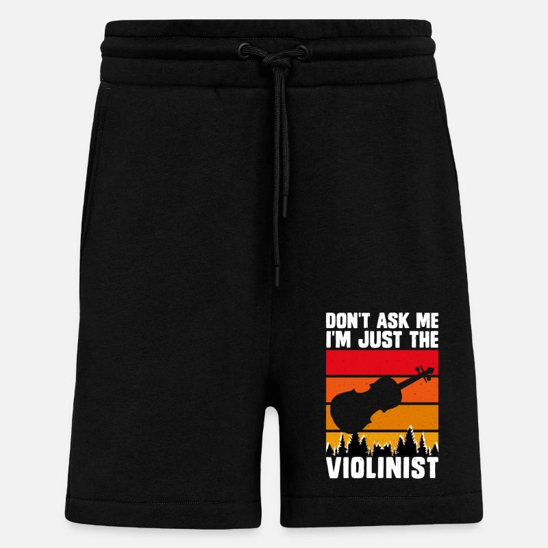 Violoniste violoniste - Short bio décontracté fabriqué en UE - SOLID BLACK