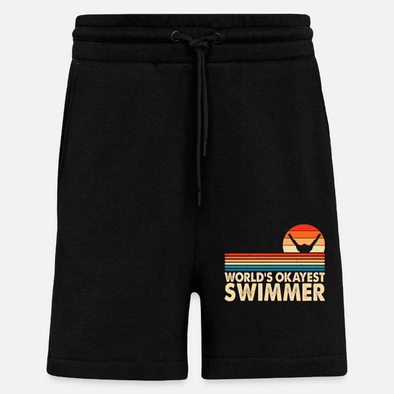 Schwimmen Schwimmer - Shorts - made by SPREAD - SOLID BLACK
