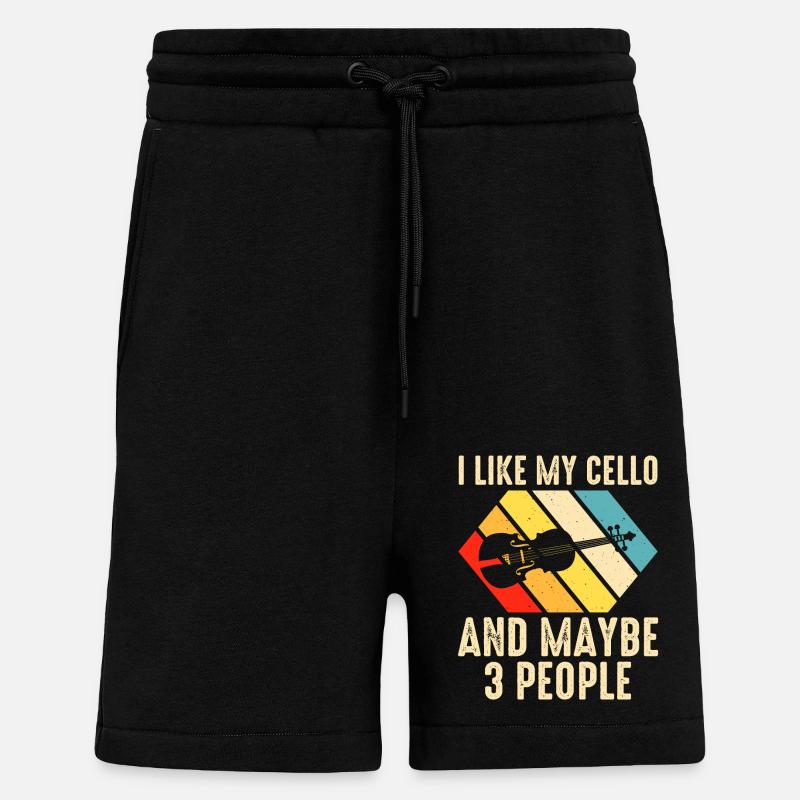 Cello Cellist - Shorts - made by SPREAD - SOLID BLACK