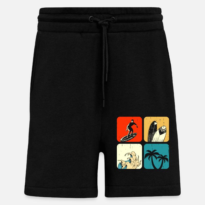 Surfen Surfer - Shorts - made by SPREAD - SOLID BLACK