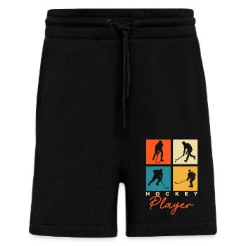 Hockey - Short bio décontracté fabriqué en UE - SOLID BLACK - Devant