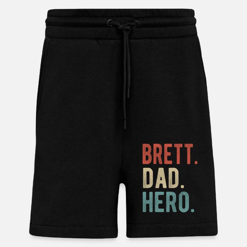 Brett Dad Held - Shorts - made by SPREAD - SOLID BLACK
