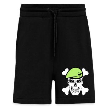 Chemise de fête, Fêtes, Carnaval, Mercenaires (25) - Short bio décontracté fabriqué en UE - SOLID BLACK - Devant