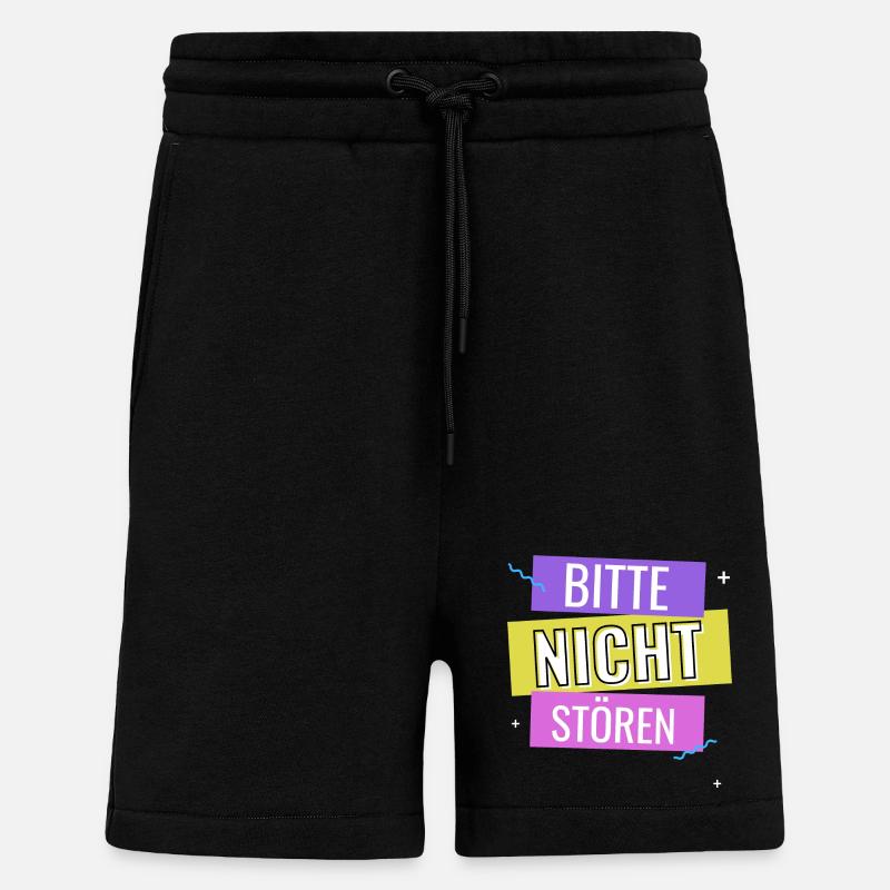 Bitte Nicht Stören - Shorts - made by SPREAD - SOLID BLACK