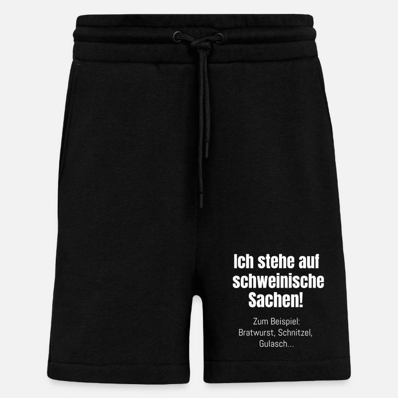 Trucs de cochon - Short bio décontracté fabriqué en UE - SOLID BLACK