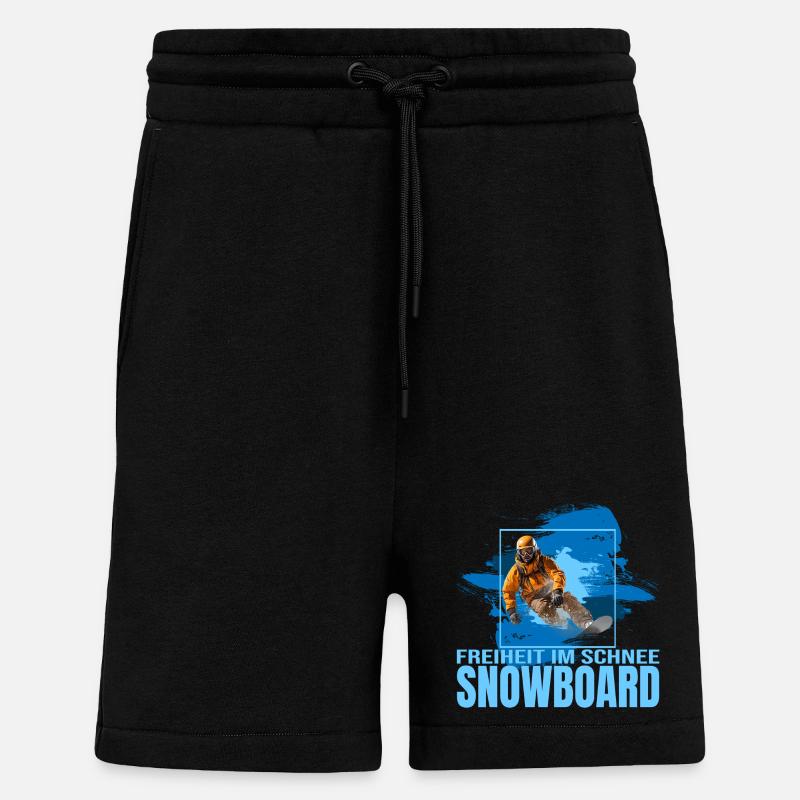 Freiheit im Schnee - Snowboard - Shorts - made by SPREAD - SOLID BLACK