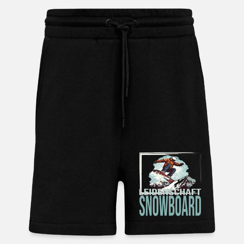 Leidenschaft Snowboard - Shorts - made by SPREAD - SOLID BLACK