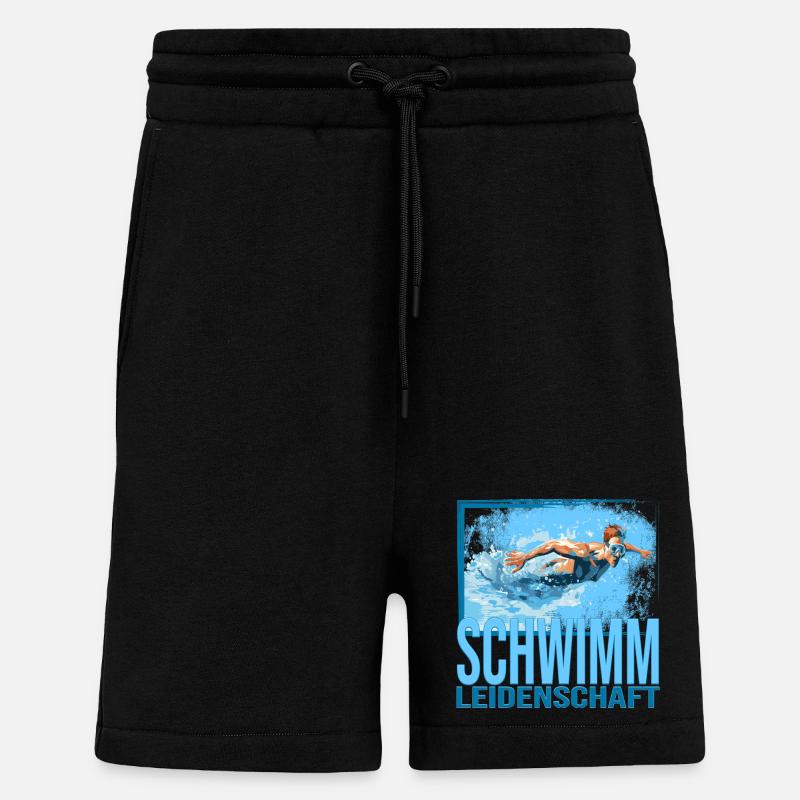 Schwimm Leidenschaft - Shorts - made by SPREAD - SOLID BLACK