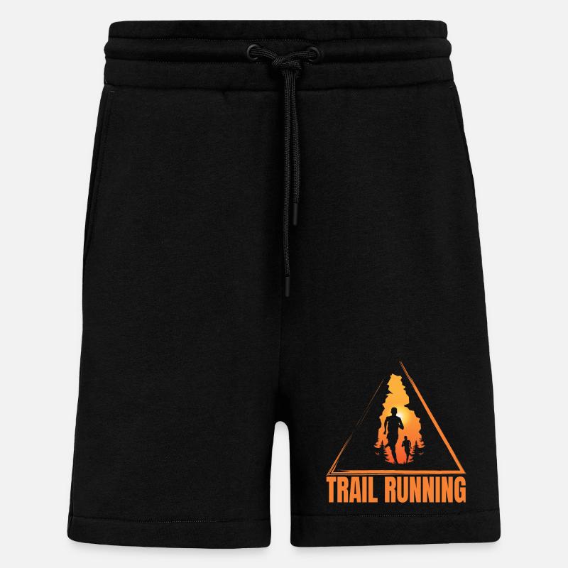 Trail Running - Shorts - made by SPREAD - SOLID BLACK