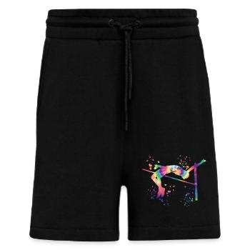High Jumper Watercolor High Jump - Shorts - made by SPREAD - SOLID BLACK - Front
