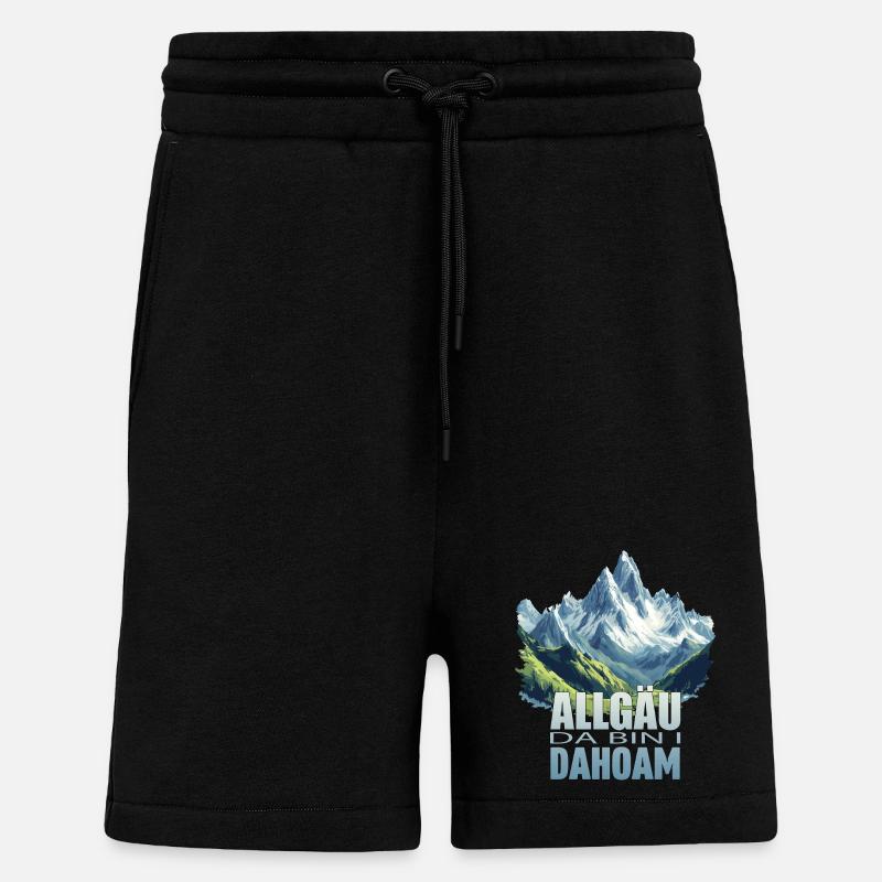 Allgäu - Da bin i Dahoam - Shorts - made by SPREAD - SOLID BLACK